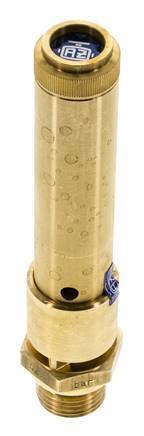 G Válvula de seguridad preajustada de latón de 1/2'' 42,5 bar (616,42 psi) DN 10