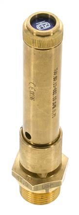 G Válvula de seguridad preajustada de latón de 3/4'' 45 bar (652,68 psi) DN 10