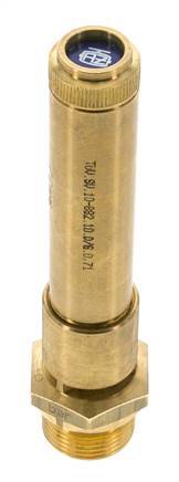 G Válvula de seguridad preajustada de latón de 3/4'' 45 bar (652,68 psi) DN 10