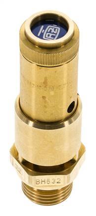 G Válvula de seguridad preajustada de latón de 1/2'' 4,5 bar (65,27 psi) DN 10