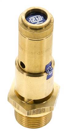 G Válvula de seguridad preajustada de latón de 3/4'' 6 bar (87.02 psi) DN 10