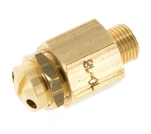 G Válvula de seguridad ajustable de latón de 1/8'' 10-18 bar (145,04-261,07 psi)