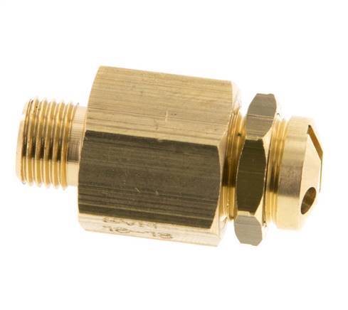 G Válvula de seguridad ajustable de latón de 1/8'' 10-18 bar (145,04-261,07 psi)