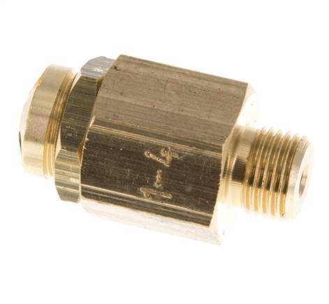 G Válvula de seguridad ajustable de latón de 1/8'' 1-4 bar (14,50-58,02 psi)