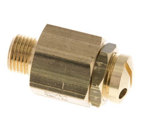 G Válvula de seguridad ajustable de latón de 1/8'' 1-4 bar (14,50-58,02 psi)