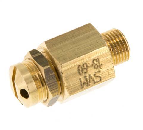 G Válvula de seguridad ajustable de latón de 1/8'' 30-60 bar (435,11-870,22 psi)