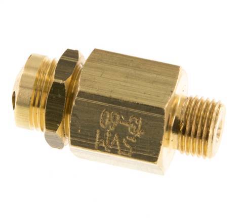 G Válvula de seguridad ajustable de latón de 1/8'' 30-60 bar (435,11-870,22 psi)