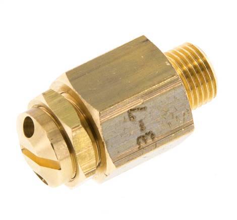 G Válvula de seguridad ajustable de latón de 1/8'' 3-7 bar (43,51-101,53 psi)
