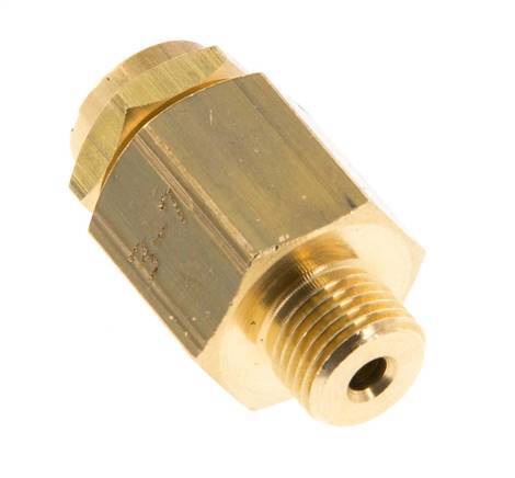 G Válvula de seguridad ajustable de latón de 1/8'' 3-7 bar (43,51-101,53 psi)