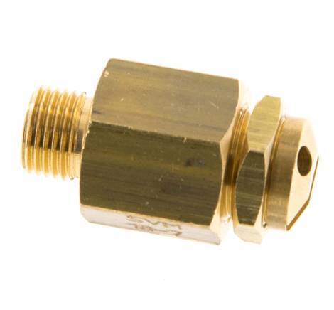 G Válvula de seguridad ajustable de latón de 1/8'' 3-7 bar (43,51-101,53 psi)
