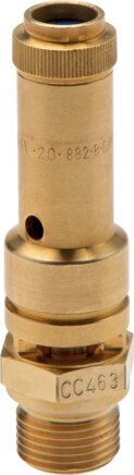 G Válvula de seguridad preajustada de 1/4'' de latón 0,75 bar (10,88 psi) DN 8