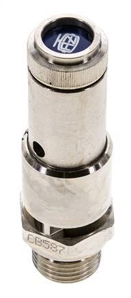 G 1/2'' Nickel-plated Brass Pre-Set Safety Valve 8 bar (116.03 psi) DN 10