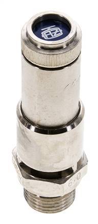 G 1/2'' Nickel-plated Brass Pre-Set Safety Valve 1 bar (14.5 psi) DN 10
