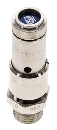 G 1/2'' Nickel-plated Brass Pre-Set Safety Valve 1 bar (14.5 psi) DN 10