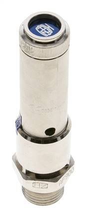 G 1/2'' Nickel-plated Brass Pre-Set Safety Valve 35 bar (507.64 psi) DN 10