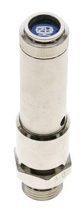G 1/2'' Nickel-plated Brass Pre-Set Safety Valve 35 bar (507.64 psi) DN 10