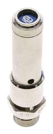 G 1/2'' Nickel-plated Brass Pre-Set Safety Valve 35 bar (507.64 psi) DN 10