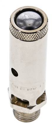 G 1/4'' Nickel-plated Brass Pre-Set Safety Valve 0.4 bar (5.8 psi) DN 8