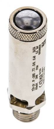 G 1/4'' Nickel-plated Brass Pre-Set Safety Valve 0.4 bar (5.8 psi) DN 8