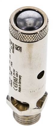 G 1/4'' Nickel-plated Brass Pre-Set Safety Valve 0.4 bar (5.8 psi) DN 8