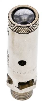 G 1/4'' Nickel-plated Brass Pre-Set Safety Valve 0.4 bar (5.8 psi) DN 8
