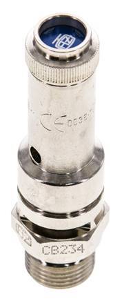 G 1/4'' Nickel-plated Brass Pre-Set Safety Valve 2 bar (29.01 psi) DN 8
