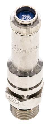 G 3/8'' Nickel-plated Brass Pre-Set Safety Valve 11 bar (159.54 psi) DN 8