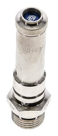 G 1/2'' Nickel-plated Brass Pre-Set Safety Valve 16 bar (232.06 psi) DN 8