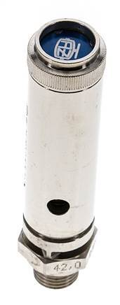 G 1/4'' Nickel-plated Brass Pre-Set Safety Valve 42 bar (609.17 psi) DN 8