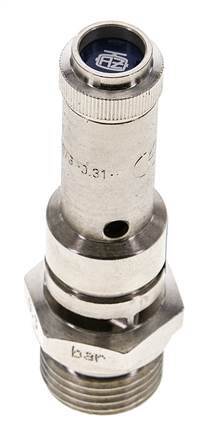 G 1/2'' Nickel-plated Brass Pre-Set Safety Valve 2 bar (29.01 psi) DN 8