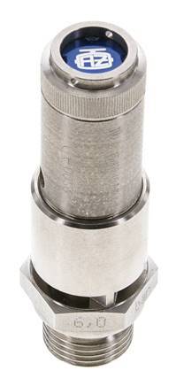 G 1/2'' Acero inoxidable 316 Ti Válvula de seguridad preajustada 2 bar (29.01 psi) DN 10