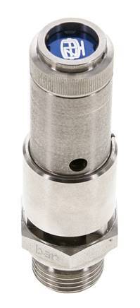 G 1/2'' Acero inoxidable 316 Ti Válvula de seguridad preajustada 2 bar (29.01 psi) DN 10