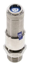 G 1/2'' Acero inoxidable 316 Ti Válvula de seguridad preajustada 2 bar (29.01 psi) DN 10