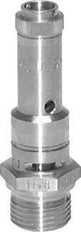 G 1/2'' Acero inoxidable 316 Ti Válvula de seguridad preajustada 2 bar (29.01 psi) DN 8
