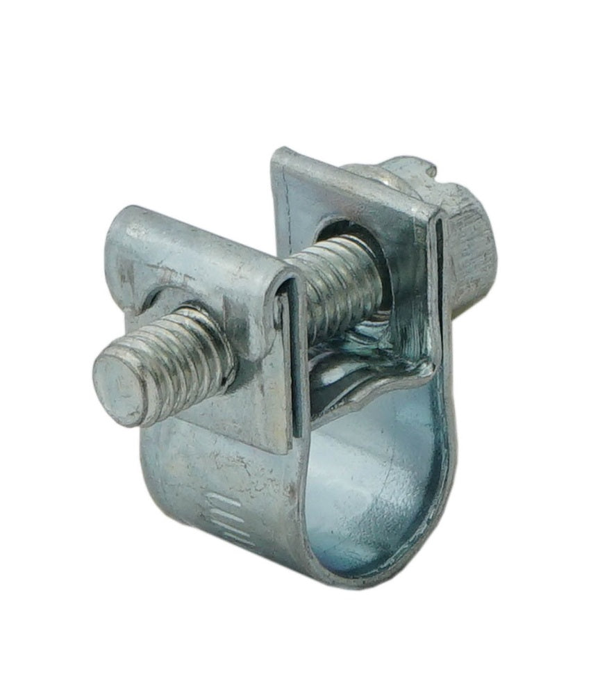 Abrazadera de manguera de 7 - 9 mm con banda de acero galvanizado de 9 mm [10 Piezas]