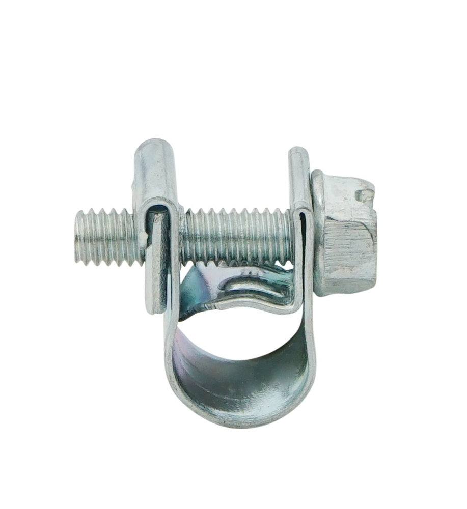 Abrazadera de manguera de 7 - 9 mm con banda de acero galvanizado de 9 mm [10 Piezas]