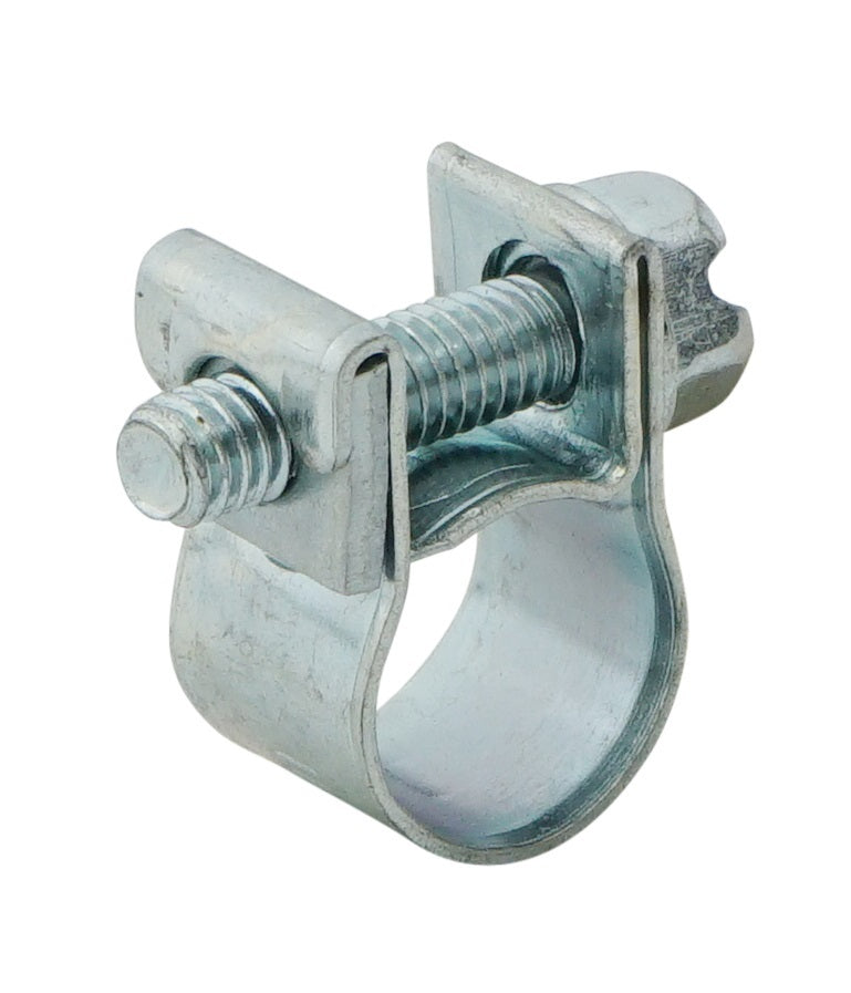 Abrazadera de manguera de 14 - 16 mm con banda de acero galvanizado de 9 mm [10 piezas]