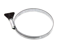 80 - 100 mm Hose Clamp with a Galvanised Steel 12 mm band With Butterfly Handle - Norma [2 Pieces]