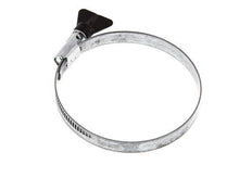 80 - 100 mm Hose Clamp with a Galvanised Steel 12 mm band With Butterfly Handle - Norma [2 Pieces]