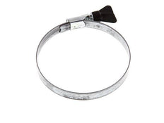 80 - 100 mm Hose Clamp with a Galvanised Steel 12 mm band With Butterfly Handle - Norma [2 Pieces]