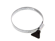 80 - 100 mm Hose Clamp with a Galvanised Steel 12 mm band With Butterfly Handle - Norma [2 Pieces]