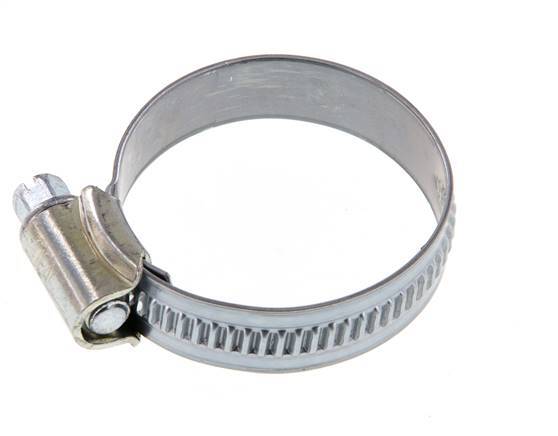 25 - 40 mm Hose Clamp with a Galvanised Steel 12 mm band - Ideal [5 Pieces]
