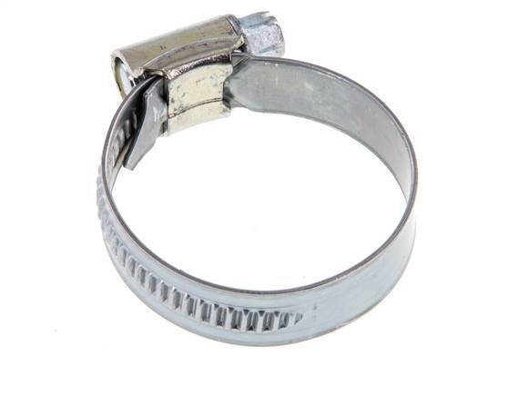 25 - 40 mm Hose Clamp with a Galvanised Steel 12 mm band - Ideal [5 Pieces]
