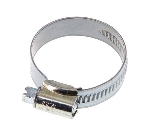 25 - 40 mm Hose Clamp with a Galvanised Steel 12 mm band - Ideal [5 Pieces]