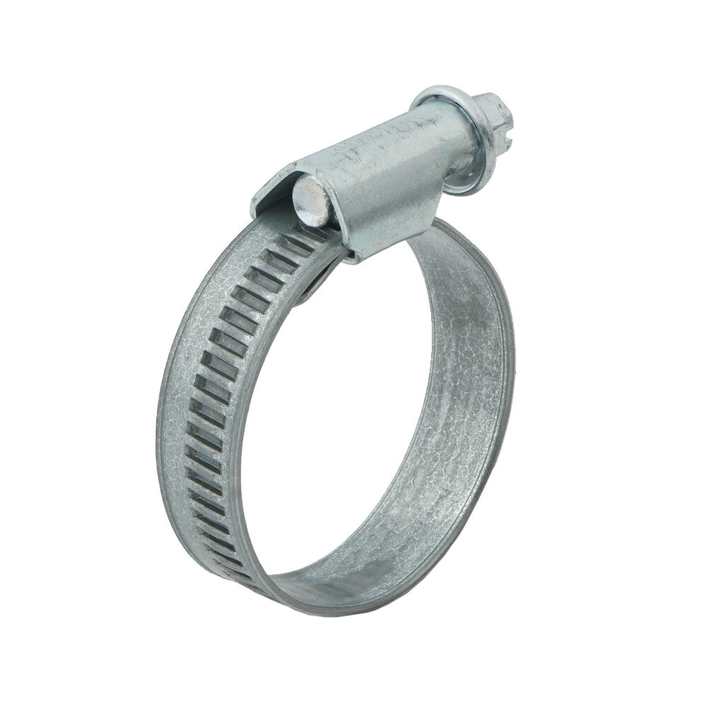 Abrazadera de manguera de 40 - 60 mm con banda de acero galvanizado de 12 mm - Norma [5 Piezas]