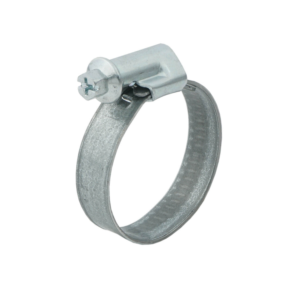 Abrazadera de manguera de 40 - 60 mm con banda de acero galvanizado de 12 mm - Norma [5 Piezas]