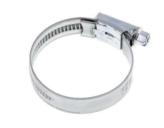 32 - 50 mm Hose Clamp with a Galvanised Steel 12 mm band - Ideal [5 Pieces]
