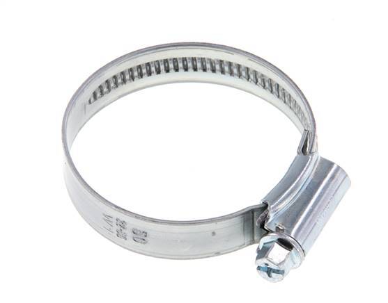32 - 50 mm Hose Clamp with a Galvanised Steel 12 mm band - Ideal [5 Pieces]