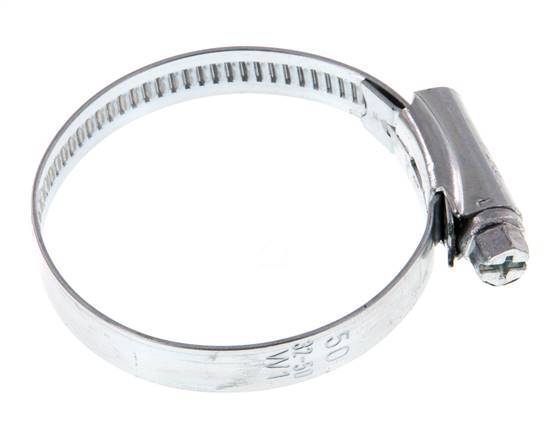 35 - 50 mm Hose Clamp with a Galvanised Steel 9 mm band - Ideal [5 Pieces]