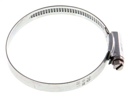 50 - 70 mm Hose Clamp with a Galvanised Steel 9 mm band - Ideal [5 Pieces]